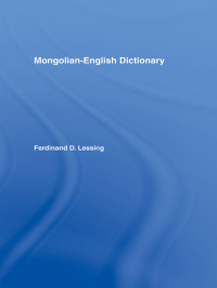 صورة الغلاف: Mongolian-English Dictionary 1st edition 9781138976375