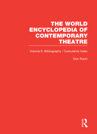صورة الغلاف: World Encyclopedia of Contemporary Theatre 1st edition 9780415059343