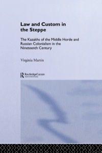 Imagen de portada: Law and Custom in the Steppe 1st edition 9781138863323