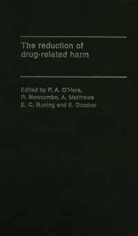 Imagen de portada: The Reduction of Drug-Related Harm 1st edition 9780415066921