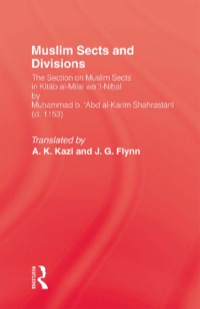 Imagen de portada: Muslim Sects and Divisions 1st edition 9780415861663