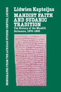 Cover image: Mahdish Faith and Sudanic Tradition 1st edition 9781138980167