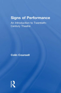 Cover image: Signs of Performance 1st edition 9780415106429