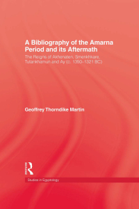 صورة الغلاف: Bibliography Of The Amarna Perio 1st edition 9780710304131