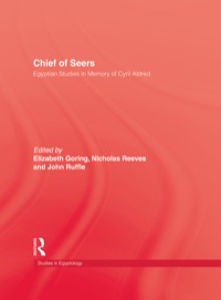 Cover image: Chief Of Seers 1st edition 9780710304490