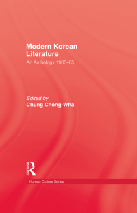 صورة الغلاف: Modern Korean Literature 1st edition 9780710304902