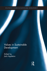 صورة الغلاف: Values in Sustainable Development 1st edition 9781138928367