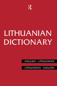 Cover image: Lithuanian Dictionary 1st edition 9781138173774