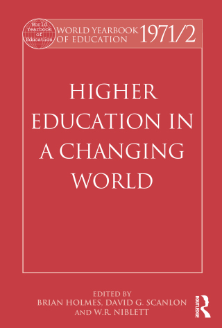 Cover image: World Yearbook of Education 1971/2 1st edition 9780415392921