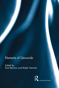 Cover image: Elements of Genocide 1st edition 9781138784710