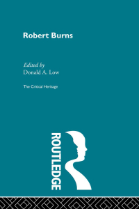 Cover image: Robert Burns 1st edition 9780415869614