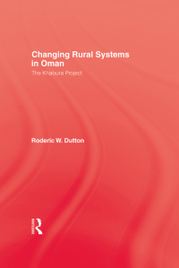 Imagen de portada: Changing Rural Systems In Oman 1st edition 9780710306074