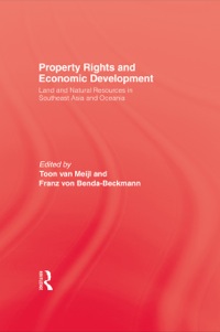 Cover image: Property Rights and Economic Development 1st edition 9780710306418