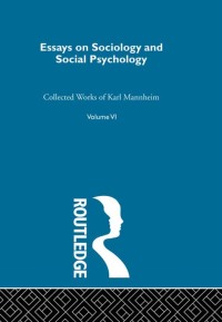 Imagen de portada: Essays Soc & Social Psych  V 6 1st edition 9780415869645