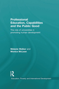 Omslagafbeelding: Professional Education, Capabilities and the Public Good 1st edition 9780415604710