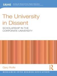 Imagen de portada: The University in Dissent 1st edition 9780415681155
