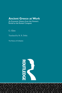 Cover image: Ancient Greece at Work 1st edition 9780415155748