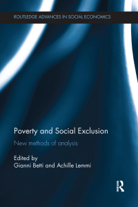 Imagen de portada: Poverty and Social Exclusion 1st edition 9780415636346