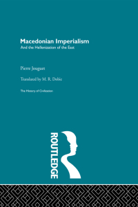 صورة الغلاف: Macedonian Imperialism 1st edition 9780415155779