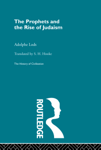 Imagen de portada: The Prophets and the Rise of Judaism 1st edition 9780415869744