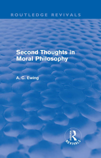 Imagen de portada: Second Thoughts in Moral Philosophy (Routledge Revivals) 1st edition 9780415526609