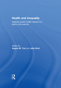 Omslagafbeelding: Health and Inequality 1st edition 9780415633932