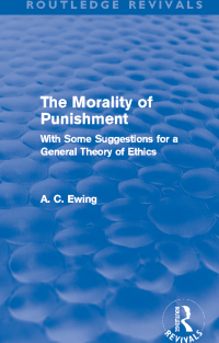 Imagen de portada: The Morality of Punishment (Routledge Revivals) 1st edition 9780415633727