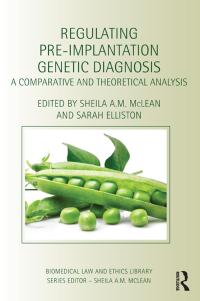 Cover image: Regulating Pre-Implantation Genetic Diagnosis 1st edition 9780415686440