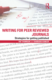 صورة الغلاف: Writing for Peer Reviewed Journals 1st edition 9780415809313