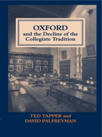 Imagen de portada: Oxford and the Decline of the Collegiate Tradition 1st edition 9780713002126