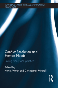 表紙画像: Conflict Resolution and Human Needs 1st edition 9780415629904