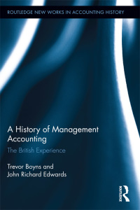 صورة الغلاف: A History of Management Accounting 1st edition 9781138212640