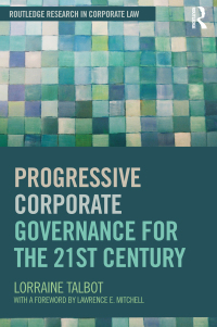 Imagen de portada: Progressive Corporate Governance for the 21st Century 1st edition 9781138805200