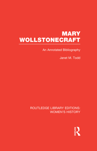 表紙画像: Mary Wollstonecraft 1st edition 9780415752664