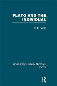 Cover image: Plato and the Individual (RLE: Plato) 1st edition 9780415624114