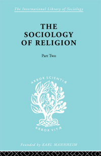 Cover image: The Sociology of Religion Part Two 1st edition 9780415175906