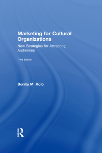 Imagen de portada: Marketing for Cultural Organizations 1st edition 9780415626958