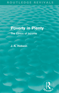 Cover image: Poverty in Plenty (Routledge Revivals) 1st edition 9780415626835