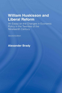 صورة الغلاف: William Huskisson and Liberal Reform 1st edition 9780415760447