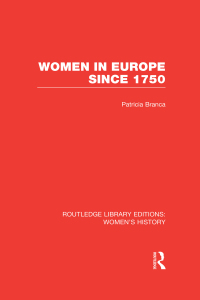 Cover image: Women in Europe since 1750 1st edition 9780415752442