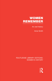 Cover image: Women Remember 1st edition 9780415752626