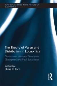 Cover image: The Theory of Value and Distribution in Economics 1st edition 9781138243903