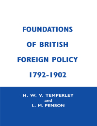 Omslagafbeelding: Foundation of British Foreign Policy 1st edition 9780415760553