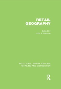 Imagen de portada: Retail Geography (RLE Retailing and Distribution) 1st edition 9780415540353