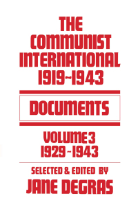 Cover image: Communist International 1st edition 9780714615561