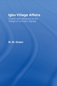 Cover image: Igbo Village Affairs 1st edition 9780415760683