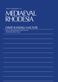 Immagine di copertina: Medieval Rhodesia 1st edition 9780415760966