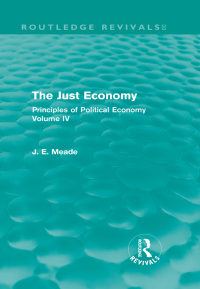 Cover image: The Just Economy 1st edition 9780415621786