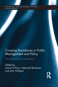 表紙画像: Crossing Boundaries in Public Management and Policy 1st edition 9780415678247