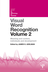 Cover image: Visual Word Recognition Volume 2 1st edition 9781848720596